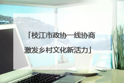 枝江市政协一线协商激发乡村文化新活力