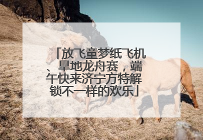 放飞童梦纸飞机、旱地龙舟赛，端午快来济宁方特解锁不一样的欢乐