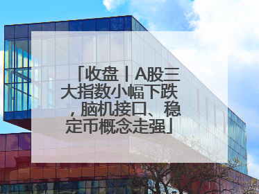 收盘丨A股三大指数小幅下跌，脑机接口、稳定币概念走强