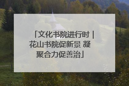 文化书院进行时｜花山书院促新景 凝聚合力促善治
