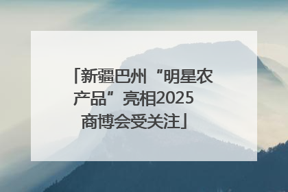 新疆巴州“明星农产品”亮相2025商博会受关注