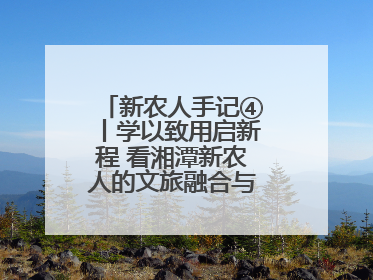 新农人手记④丨学以致用启新程 看湘潭新农人的文旅融合与产业升级之路