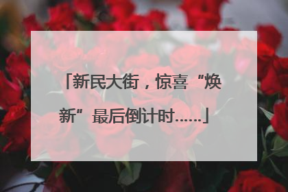 新民大街，惊喜“焕新”最后倒计时……