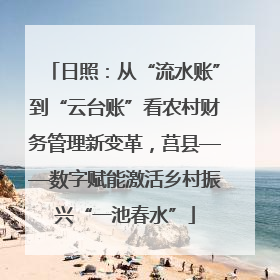 日照：从“流水账”到“云台账”看农村财务管理新变革，莒县——数字赋能激活乡村振兴“一池春水”