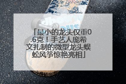 最小的龙头仅重0.6克！手艺人庞希文扎制的微型龙头蜈蚣风筝惊艳亮相