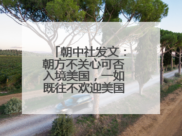 朝中社发文：朝方不关心可否入境美国，一如既往不欢迎美国人入境朝鲜