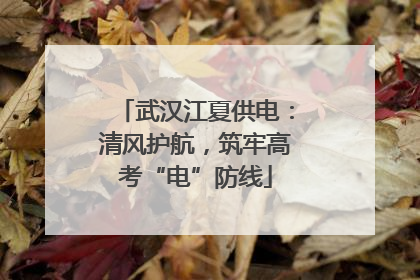 武汉江夏供电：清风护航，筑牢高考“电”防线