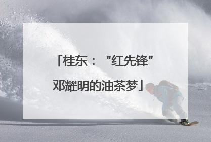桂东：“红先锋”邓耀明的油茶梦