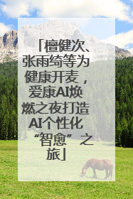 檀健次、张雨绮等为健康开麦，爱康AI焕燃之夜打造AI个性化“智愈”之旅