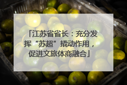 江苏省省长：充分发挥“苏超”撬动作用，促进文旅体商融合