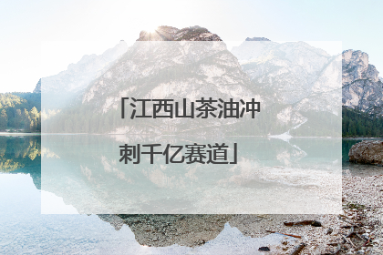 江西山茶油冲刺千亿赛道
