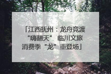 江西抚州：龙舟竞渡“嗨翻天” 临川文旅消费季“龙”重登场