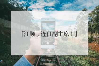 汪顺，连任副主席！