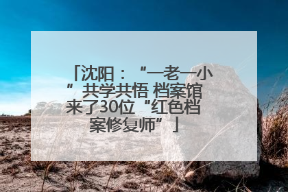 沈阳：“一老一小”共学共悟 档案馆来了30位“红色档案修复师”