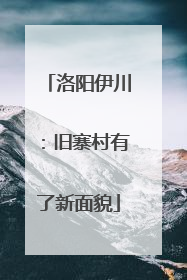 洛阳伊川：旧寨村有了新面貌