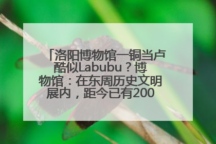 洛阳博物馆一铜当卢酷似Labubu？博物馆：在东周历史文明展内，距今已有2000多年历史