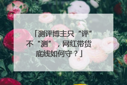 测评博主只“评”不“测”，网红带货底线如何守？