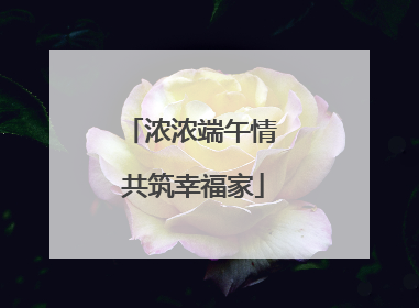 浓浓端午情 共筑幸福家