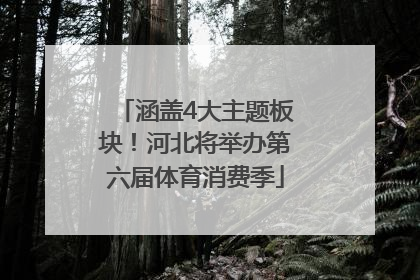 涵盖4大主题板块！河北将举办第六届体育消费季