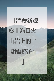 消费新观察丨海口火山岩上的“甜蜜经济”