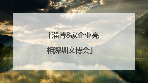 淄博8家企业亮相深圳文博会