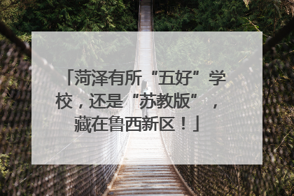 菏泽有所“五好”学校，还是“苏教版”，藏在鲁西新区！