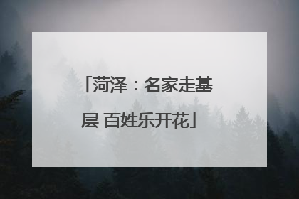 菏泽：名家走基层 百姓乐开花