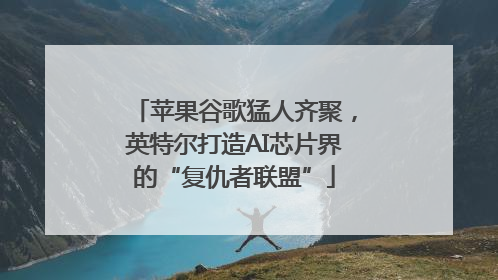 苹果谷歌猛人齐聚，英特尔打造AI芯片界的“复仇者联盟”