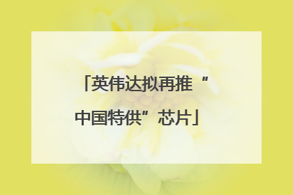 英伟达拟再推“中国特供”芯片