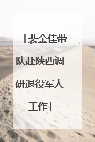 裴金佳带队赴陕西调研退役军人工作