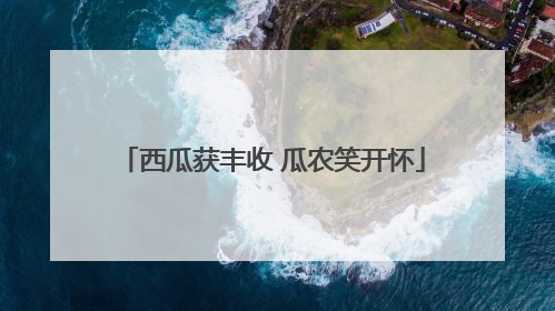 西瓜获丰收 瓜农笑开怀