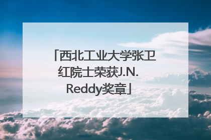 西北工业大学张卫红院士荣获J.N.Reddy奖章
