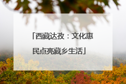 西藏达孜：文化惠民点亮藏乡生活