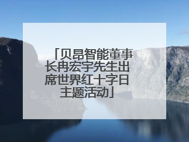 贝昂智能董事长冉宏宇先生出席世界红十字日主题活动
