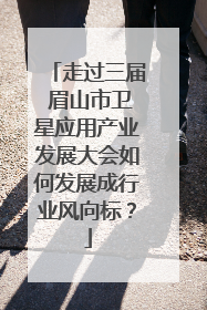 走过三届 眉山市卫星应用产业发展大会如何发展成行业风向标？