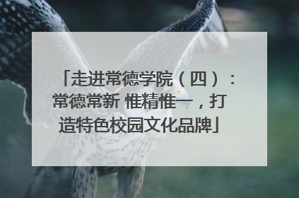 走进常德学院（四）：常德常新 惟精惟一，打造特色校园文化品牌