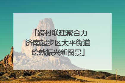 跨村联建聚合力 济南起步区太平街道绘就振兴新图景