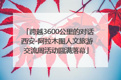 跨越3600公里的对话 西安-阿拉木图人文旅游交流周活动圆满落幕