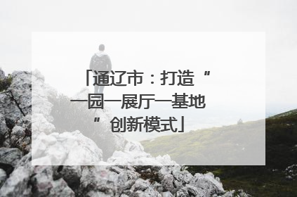 通辽市：打造“一园一展厅一基地”创新模式