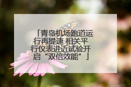 青岛机场跑道运行再提速 相关平行仪表进近试验开启“双倍效能”