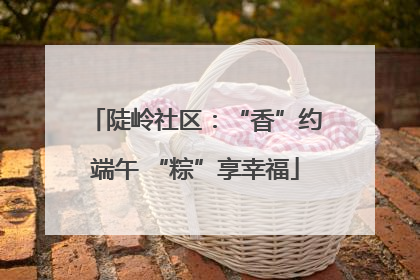 陡岭社区：“香”约端午 “粽”享幸福