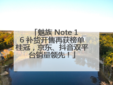 魅族 Note 16 补货开售再获榜单桂冠，京东、抖音双平台销量领先！