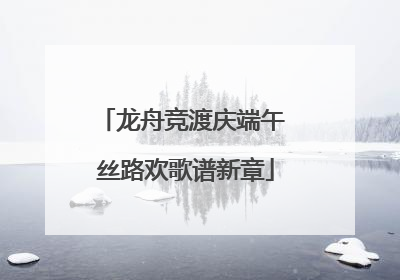 龙舟竞渡庆端午 丝路欢歌谱新章