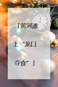 黄河滩上“龙口夺食”