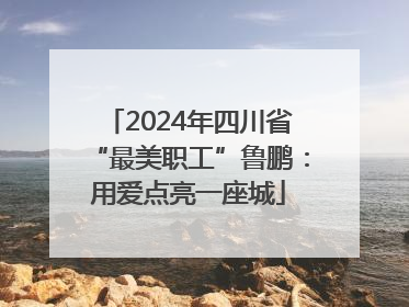 2024年四川省“最美职工”鲁鹏：用爱点亮一座城