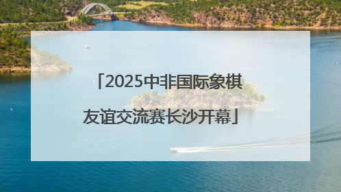 2025中非国际象棋友谊交流赛长沙开幕