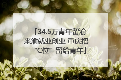 34.5万青年留渝来渝就业创业 重庆把“C位”留给青年