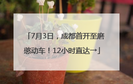 7月3日，成都首开至磨憨动车！12小时直达→