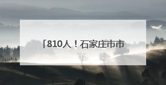 810人！石家庄市市属国有企业公开招聘